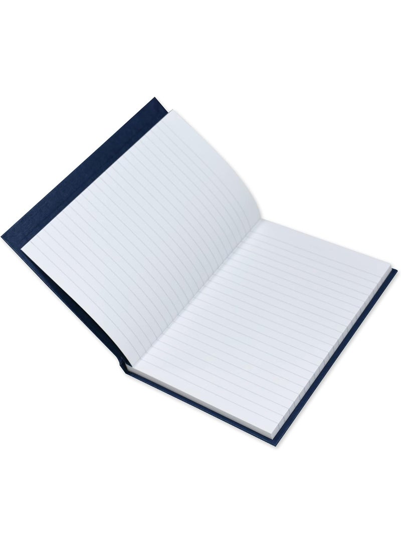 FIS 2 Quire Hard Cover Single Ruled Notebook, Size A5 Dark Blue Pack of 5 Pieces - Image 3